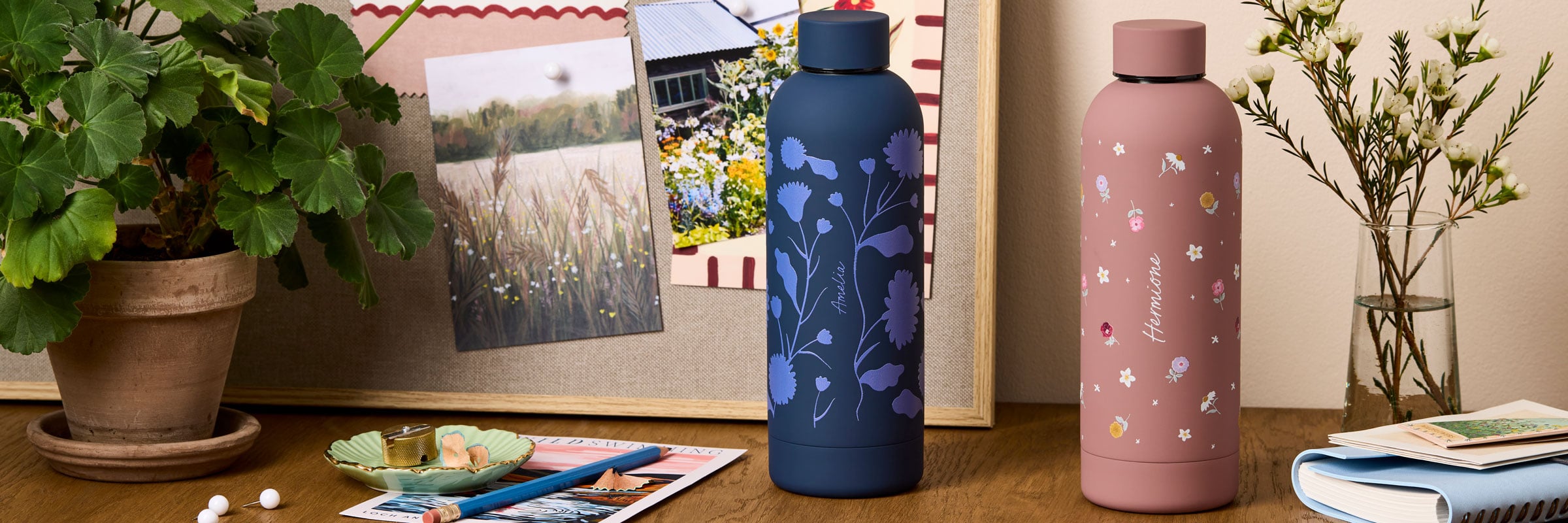 martha brook personalised stationery personalised water bottles banner